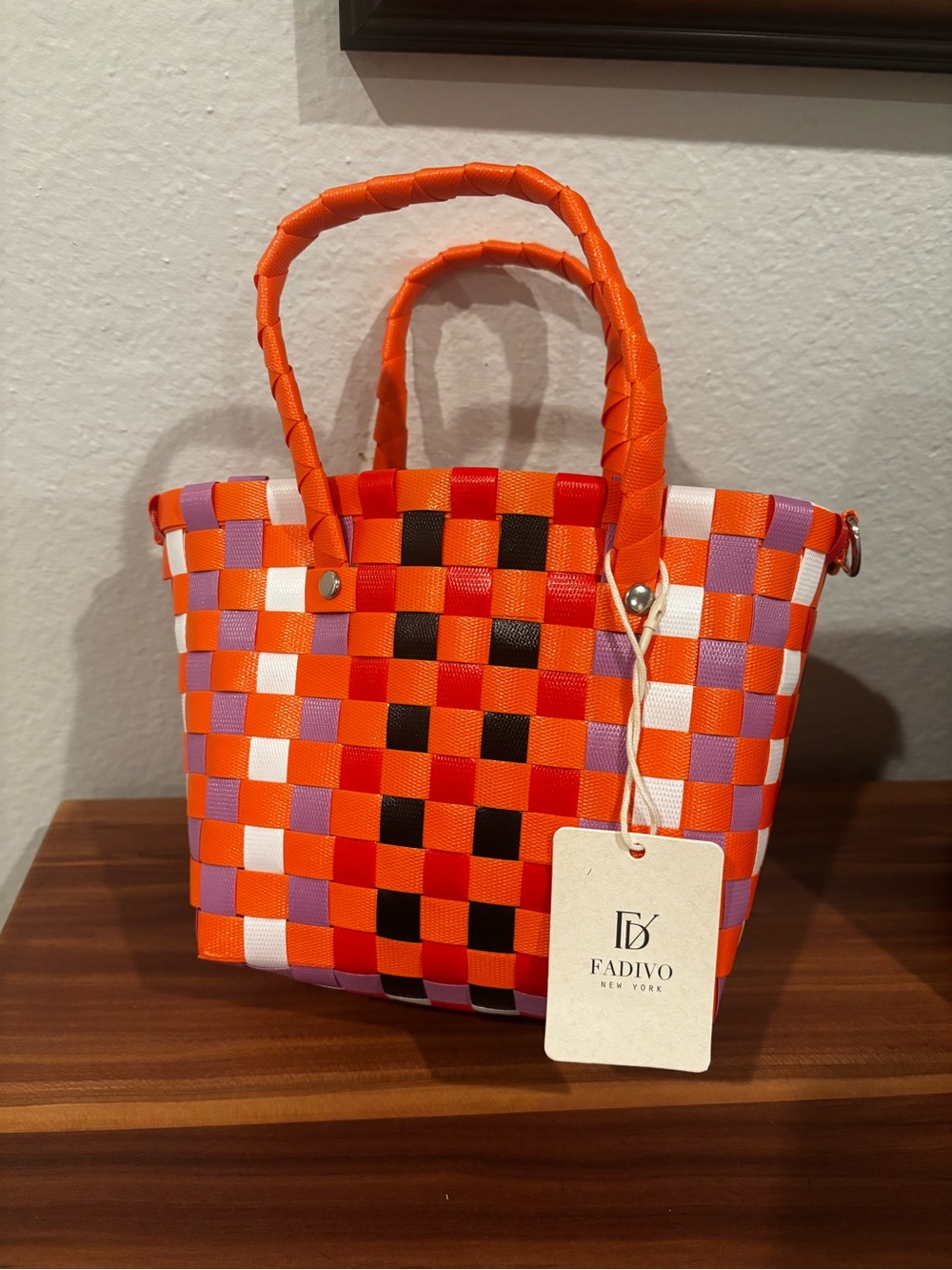 Fadivo small Woven Tote NWT